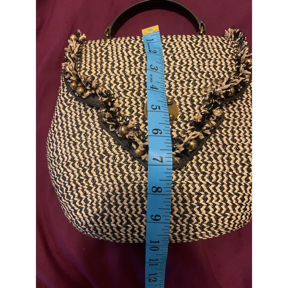 ERIC JAVITS Woven Handbag Purse - Picture 9 of 9